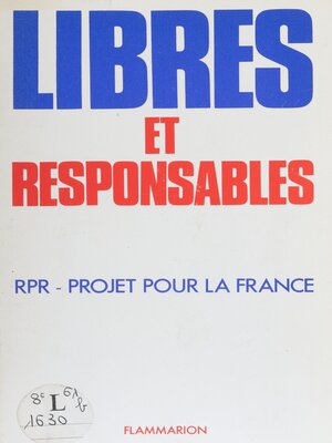 cover image of Libres et responsables